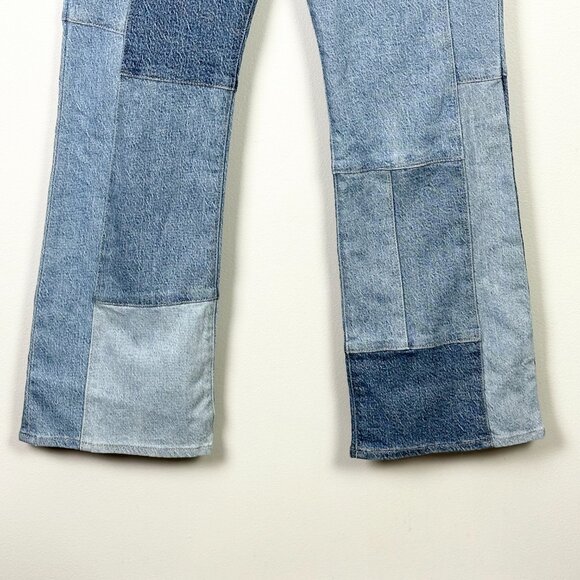 Levi's Wedgie Bootcut Premium Denim Patchwork Jeans - Picture 7 of 16